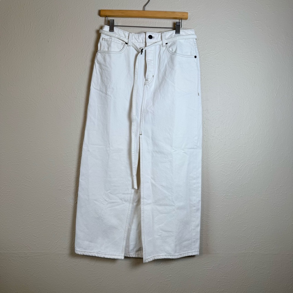 Banana Republic Women’s Denim Maxi Skirt Front Slit